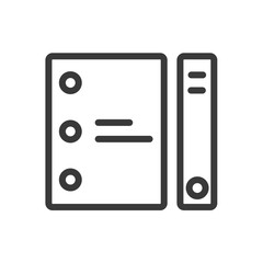 Document file icon line style