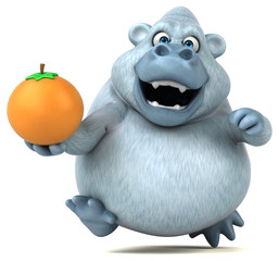 Naklejka premium Fun yeti