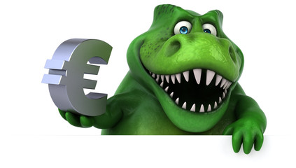 Fototapeta premium Fun dinosaur - 3D Illustration