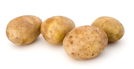 new potato tuber isolated on white background cutout
