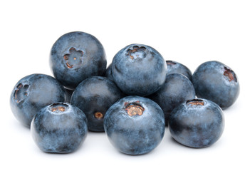 blueberry or bilberry or blackberry or blue whortleberry or huckleberry isolated on white background cutout © Natika