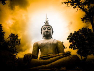 Big Buddha and light