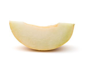melon slice isolated on white background cutout