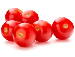 fresh cherry tomato isolated on white background cutout