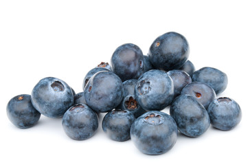 blueberry or bilberry or blackberry or blue whortleberry or huckleberry isolated on white background cutout