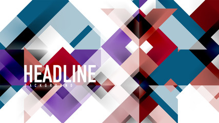 Business presentation geometric template