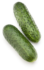 Cucumber vegetable isolated on white background cutout