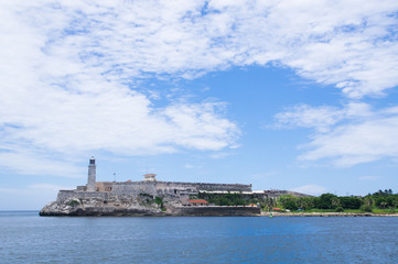Fototapeta na wymiar Havana city's lighthouse