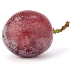 Red grape berry  isolated on white background cutout