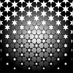 Abstract star black and white wallpaper or background