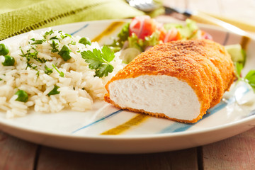 Chicken breast with rice