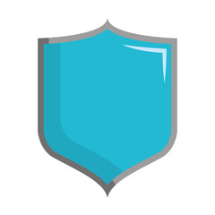 shield icon over white background colorful design  vector illustration