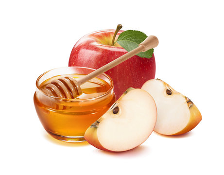 apples dipped in honey clipart black