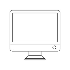 computer icon over white background vector illustration