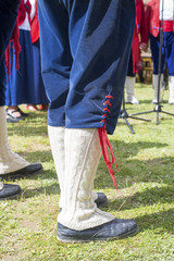 détail de costume traditionnel montagnard
