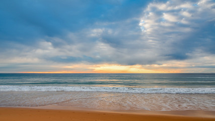 Cloudy Sunrise Seascape