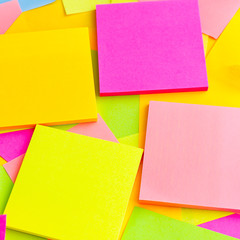 background of colored Sticky Notes
