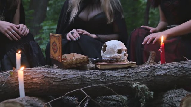A witch Conjure in the forest