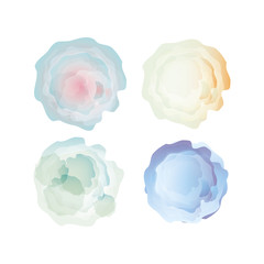 blue watercolor background decoration design vector illustration