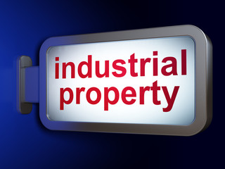 Law concept: Industrial Property on billboard background