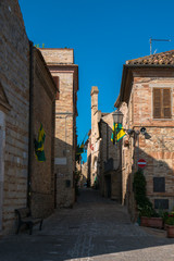 Torre di Palme, Fermo, little medieval town in Italy