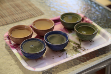 Traditional Chinese tea ceremony on the table