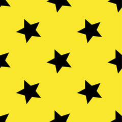 Stars pattern. Seamless vector illustration. Retro, vintage background 