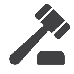 Auction icon vector, filled flat sign, solid pictogram isolated on white. Symbol, logo illustration. Pixel perfect graphics