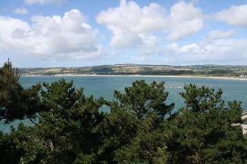 Landscape of Cornwall coast