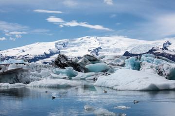 Fototapeta na wymiar Gletschersee in Island