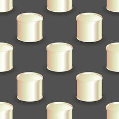 Metal Cans Seamless Pattern