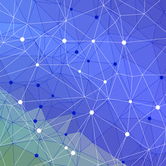 Obraz premium Abstract Blue Triangle Background