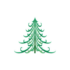 Obraz premium Christmas tree isolated