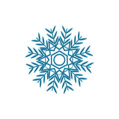 Snowflake blue sign