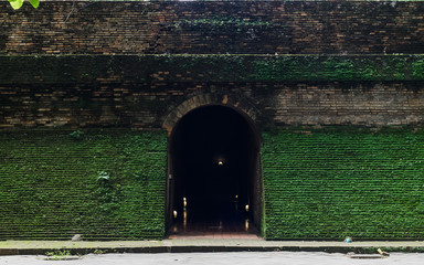 Entrance to tunnel of temple