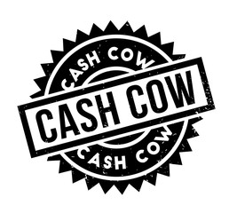 Cash Cow rubber stamp. Grunge design with dust scratches. Effects can be easily removed for a clean, crisp look. Color is easily changed.