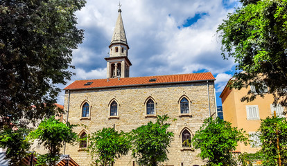 Obraz premium Saint Ivan Church. Budva, Montenegro
