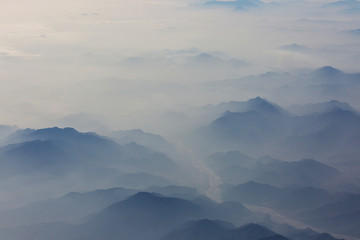 Mountains silhouette