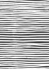 Ink Abstract Stripe Seamless Pattern. Background with artistic strokes in black and white sketchy style. Design element for backdrops and textile