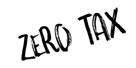Zero Tax rubber stamp. Grunge design with dust scratches. Effects can be easily removed for a clean, crisp look. Color is easily changed.