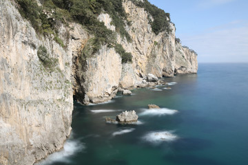 Fototapeta premium Acantilado Faro del Caballo