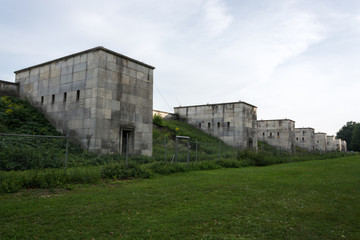 The stone buildings at the zeppelin field in Nuremberg © Asvolas