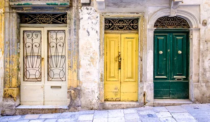 Muurstickers Oude deur oude voordeur