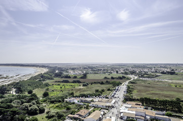 Île de Ré depuis le phare de Saint Clément les Baleines