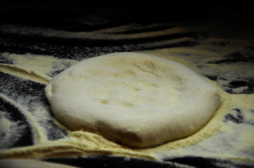 tasty italian pizza close up - traditional dish