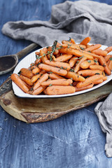 Honey Glazed Baby carrots for Rosh Hashanah or Thanksgiving Day	