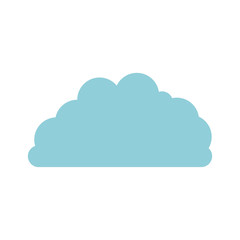 cloud fluffy in light blue and white background