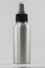 polished aluminium aerosol can