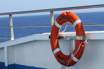 salvagente su nave