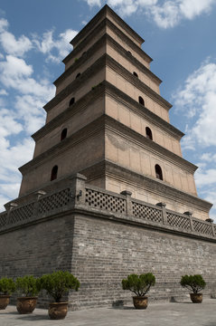 Giant Wild Goose Pagoda in Xi'an